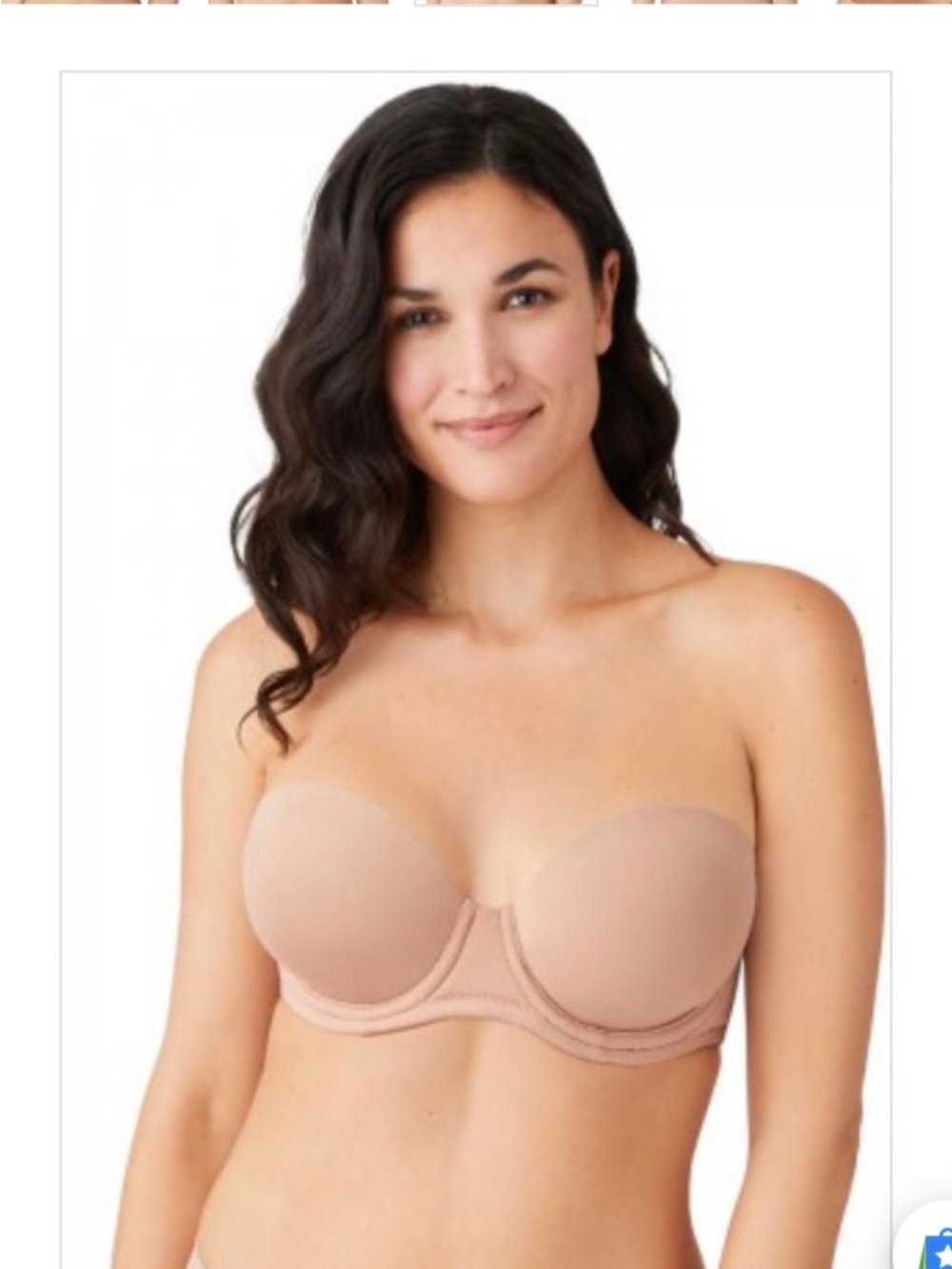 Wacoal Red Carpet Underwire Bra Size 40D. Tan. Style #854119